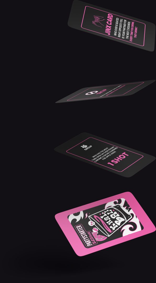 Khalbali cards spilling out of the box